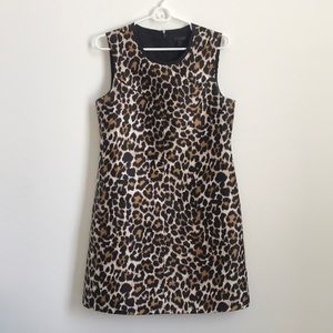 JCrew Leopard Print Shift Dress